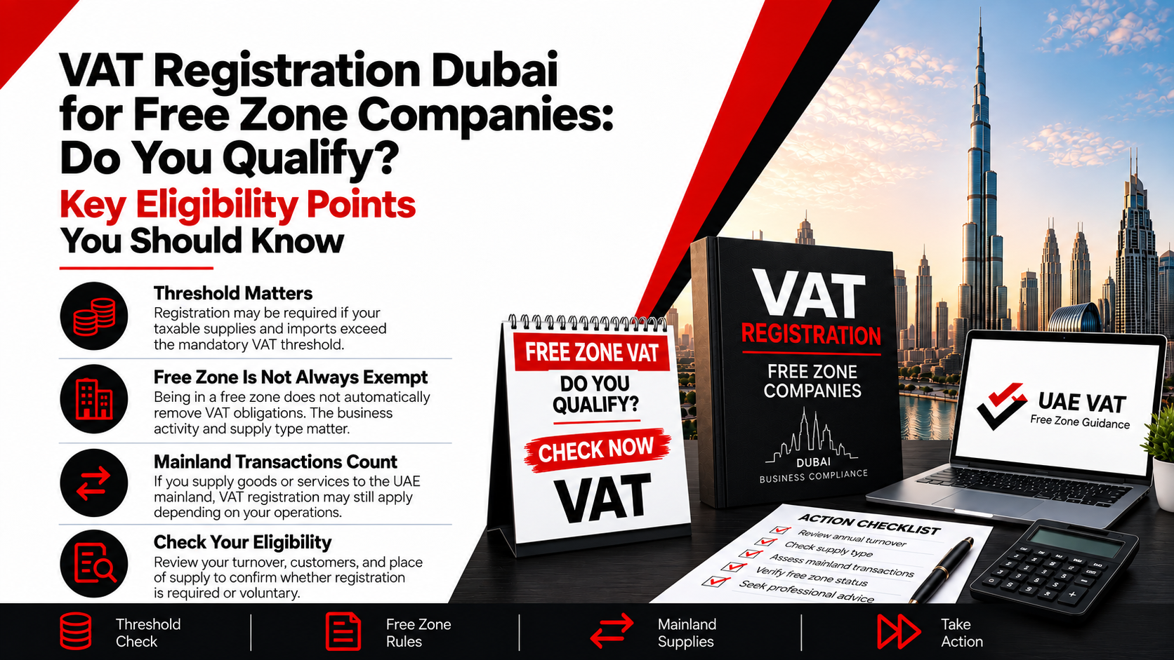VAT Registration Dubai for Free Zone Companies: Do You Qualify?