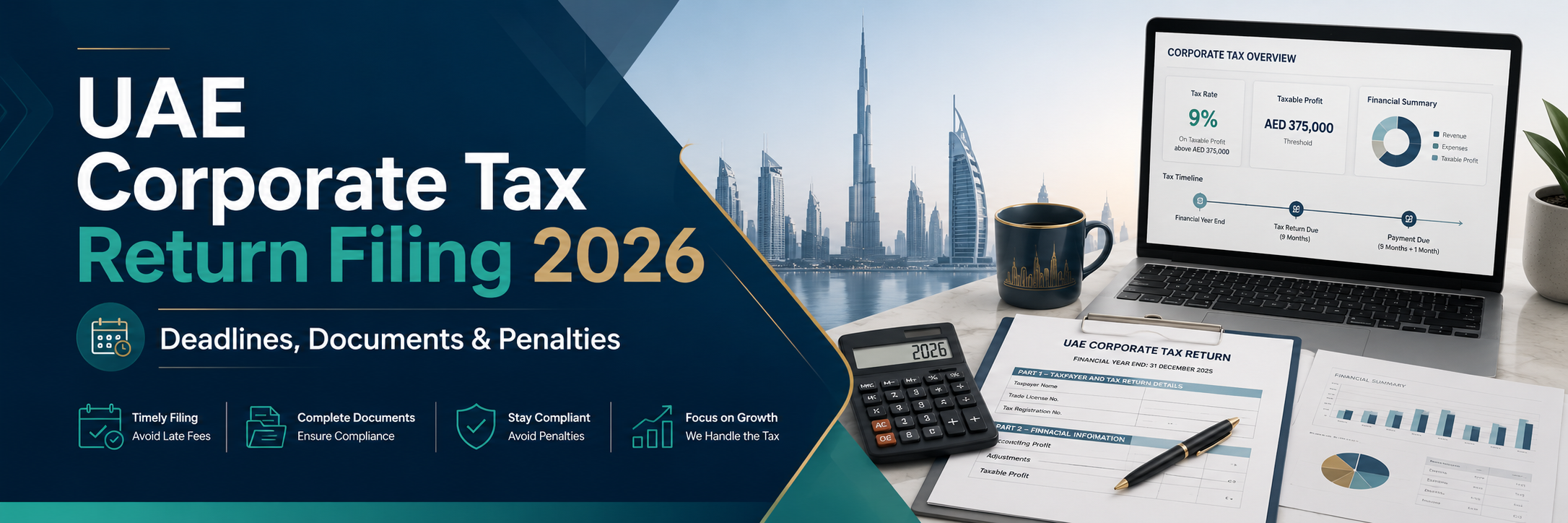 UAE Corporate Tax Return Filing 2026: Deadlines, Documents & Penalties